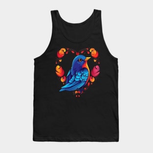 Eastern Bluebird Valentine Day Tank Top